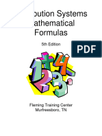 Distribution Systems Mathematical Formulas