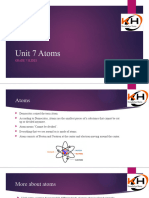 Unit 7 Atoms Grade 7 Slides