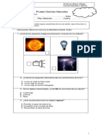 Prueba de Ciencias 3 Basico PDF