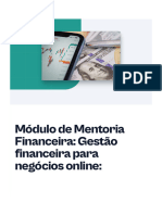 Modulo de Mentoria Financeira Gestao Financeira para Negocios Online Controle de Receitas e Despesas