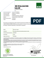 Certificado de Evaluacion Laboral Carlos Nuñez