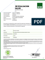 Certificado de Evaluacion Laboral Felipe Lara