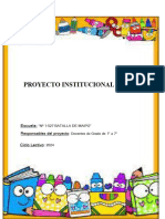 Proyecto institucional lectura 2022