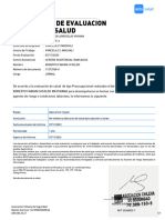 Examen Preocupacional Roberto Cataldo