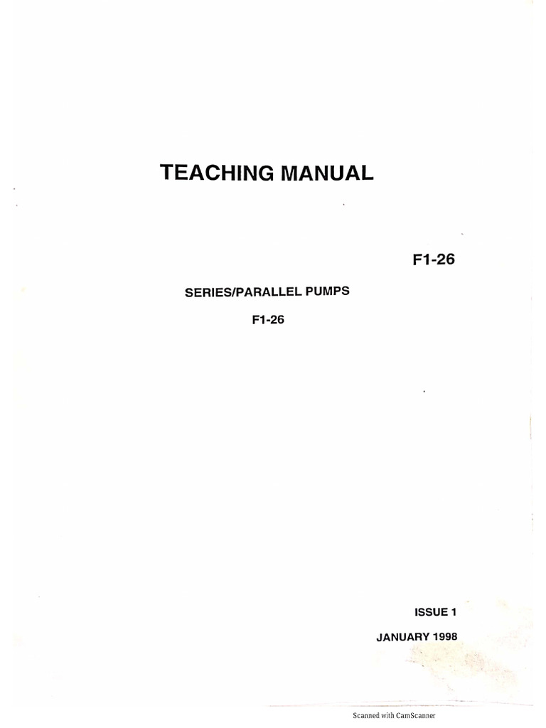 Series and Parallel Pumps | PDF