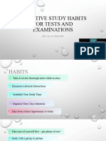 Effective Study Habits For Tests and Examinations