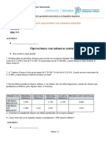 Secuencia Operaciones Con Numeros Naturales