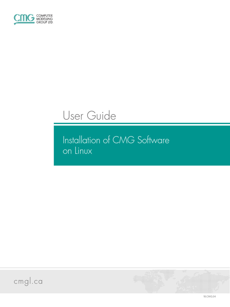 A Guide To Installing CMG 2018 Software On Linux Workstations PDF