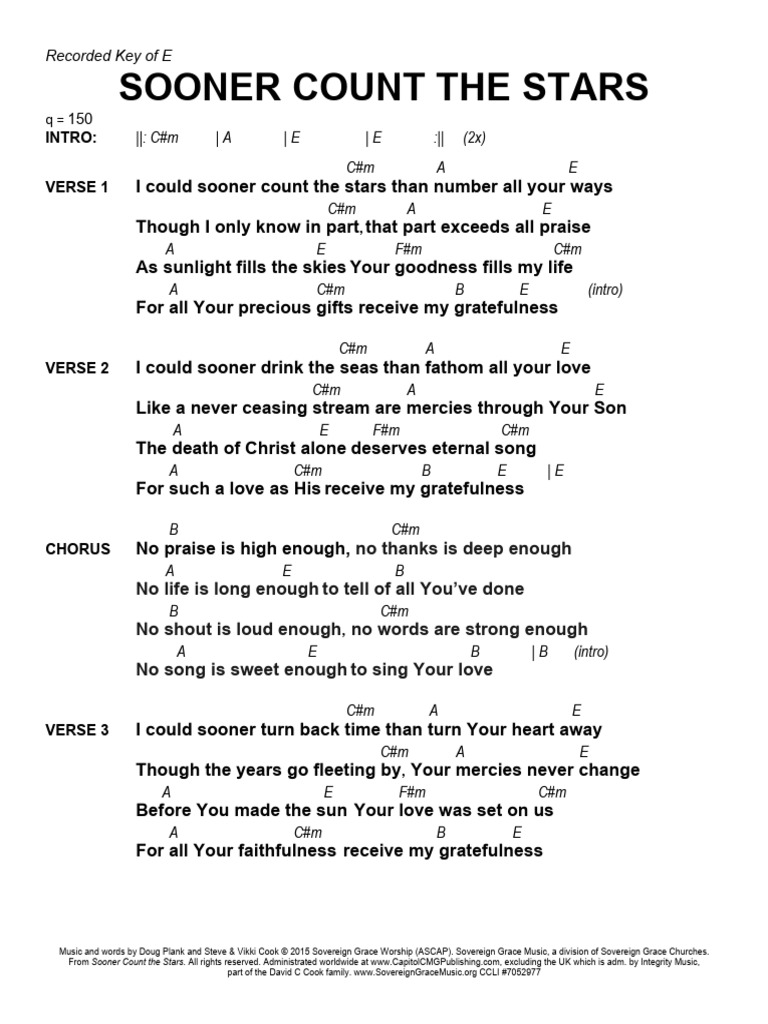 Sooner count the stars rec e guitar pdf theology christian belief