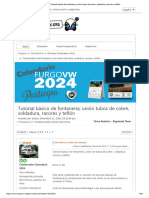 Tutorial Básico de Fontaneria Unión Tubos de Cobre, Soldadura, Racores y Teflón