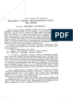 1966 Selçuklu Tarihi Meselelerine Toplu Bir Bakış