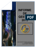 Informe de Gestión 2015