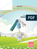 Apostila Chaveiro Cinnamoroll Hello Kitty e Amigo Aline Artes