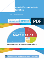 Programa Fortalecimiento en Matematica