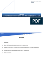 Seuil de Signification Et Affectation de L'erreur Tolérable ISA 320