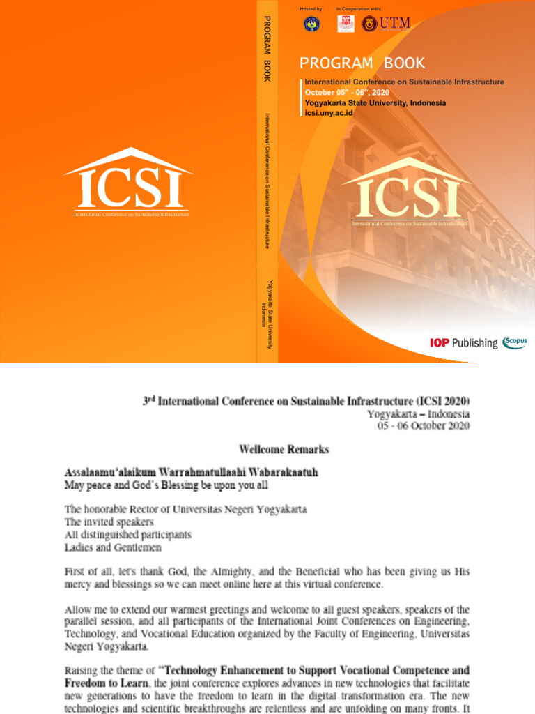 ICSI 2020: Sustainable Infrastructure Conference | PDF | Computers