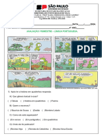 AVALIAÇÃO 1B PORTUGUÊS  com margem e boa prova[1]