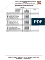 Ficha de Inscripción de Los Participantes