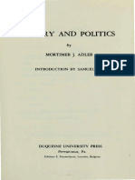 Mortimer J. Adler - Poetry and Politics