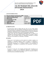 PLAN ANUAL DE TRABAJO DEL AULA DE INNOVACION PEDAGOGICA 2022