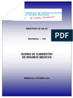 N-149 Norma Suministro de Insumos Medicos 20102018