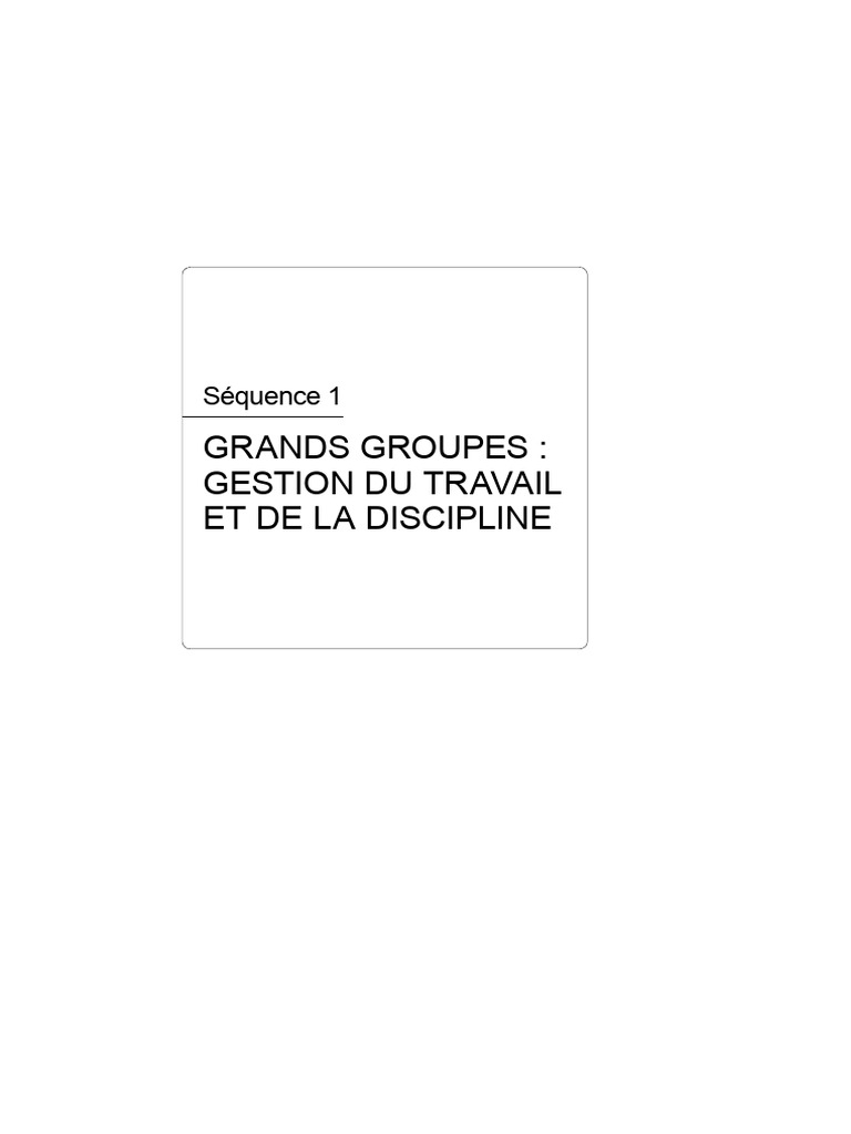 Gestion de la discipline en classe | PDF | Pédagogie | Enseignement