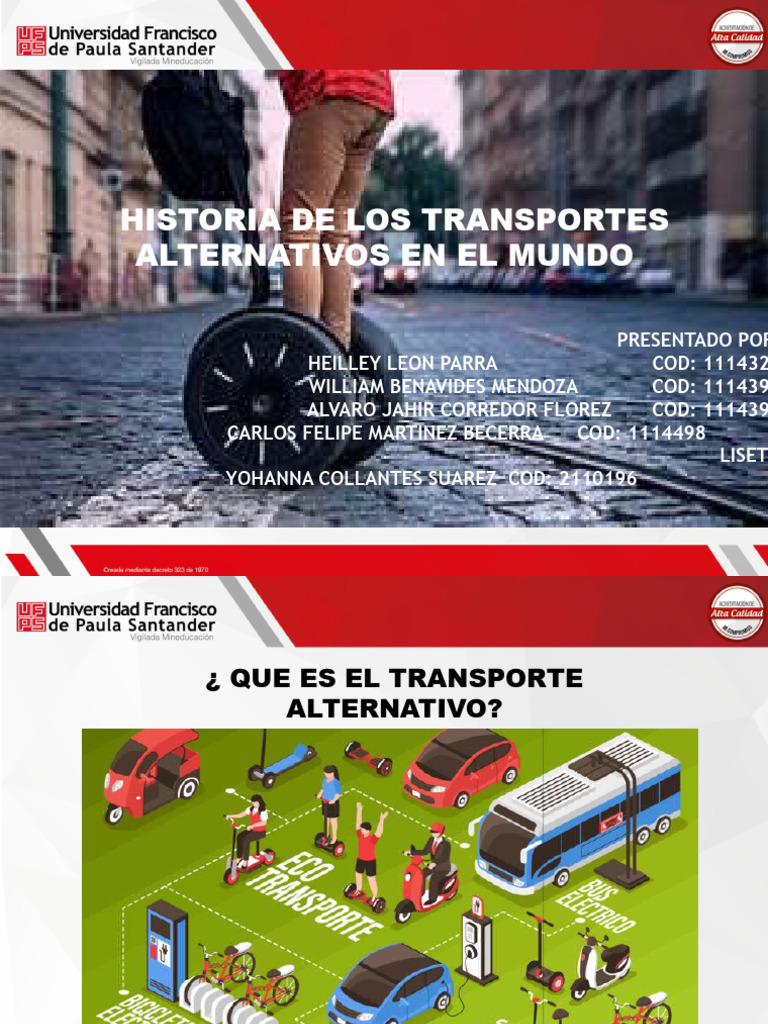 Historia y Evolución del Transporte Alternativo | PDF | Transporte ...