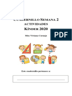 Cuadernillo Semana 2 Kínder PDF