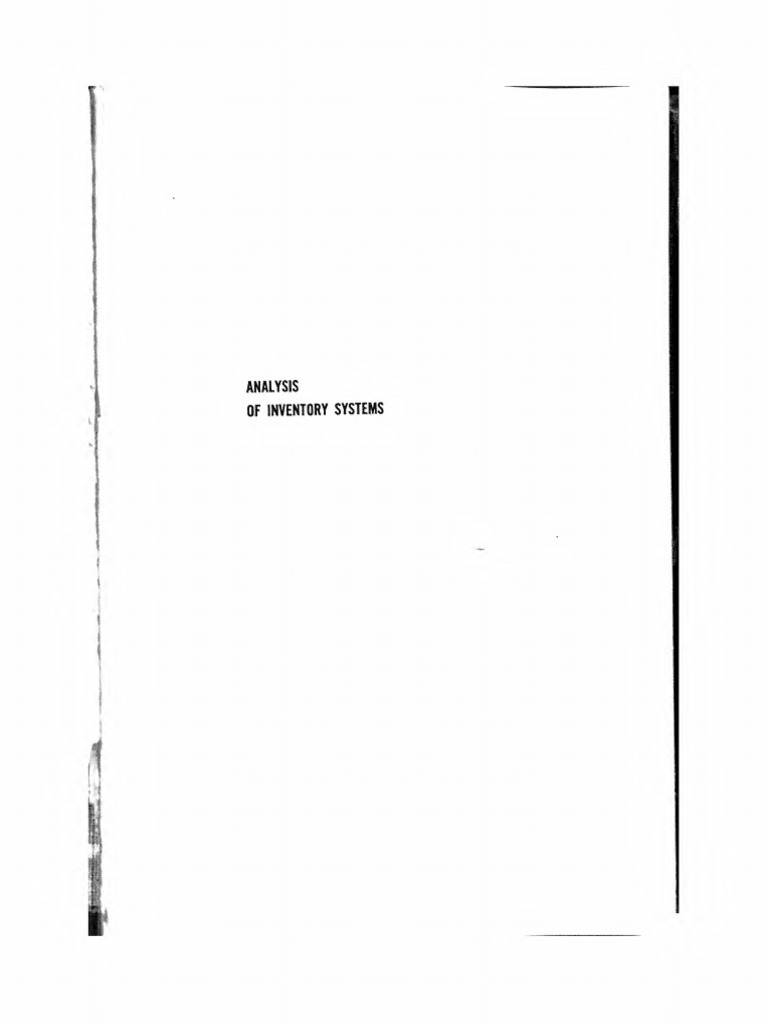 Analysis of inventory systems pdf inventory dynamic programming