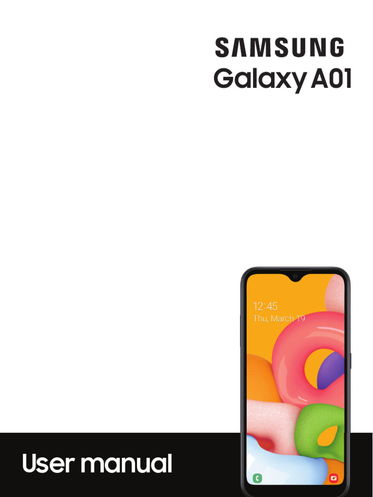 Samsung Galaxy A01 Download Free PDF Mobile App Camera