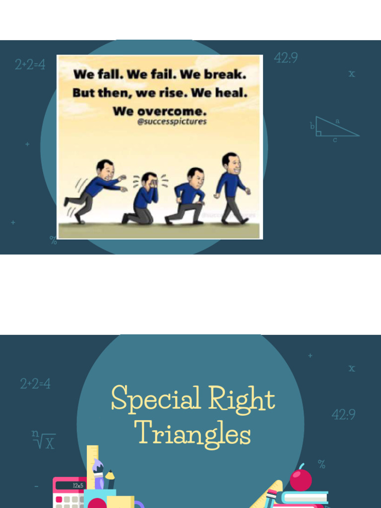 Special Right Triangle Relationships | PDF