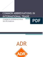 Abbr in International Trade
