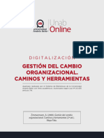 Gestión Del Cambio Organizacional. Caminos y Herramientas, de Arthur Zimmermann (Pp. 73 - 84) .