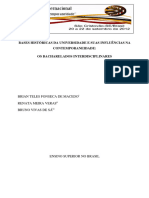 Bases Históricas Da Universidade E Suas Influências Na Contemporaneidade: Os Bacharelados Interdisciplinares