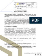 Empresa Pública de Construcciones, Vivienda Y de Aseo de Santo Domingo "Ep-Const" Acta Nro. 3 Convalidacion de Errores