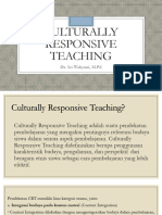 Rangkuman - Culturally Responsive Teaching - Dr. Sri Wahyuni, M.PD