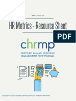 Hr Metrics Resource Sheet 2
