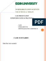 SCP Case Presentation Template