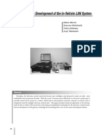 Approaches To The Development of The In-Vehicle LAN System: Kaoru Noumi Susumu Nishihashi Yukio Ishikawa Junji Takahashi