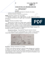 1er Devoir Du 1er Semestre SVT 3ème 2020-2021 Ceg Atrokpocodji