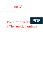 Premier Principe de La Thermodynamique