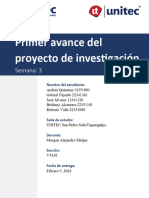 Primer Avance Del Proyecto de Investigación-Vinculación Social