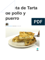 Receta de Tarta de Pollo y Puerro: Micaela Demarchi