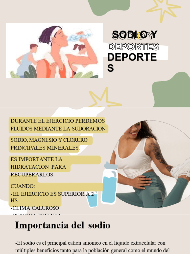 Importancia del Sodio en el Deporte | PDF | Sodio | Fisiología