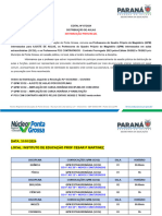 Edital 07 - 2024 - Convocação de Professores e Distribuição de Aulas Educação Básica - Ponta Grossa - 31-01-2024