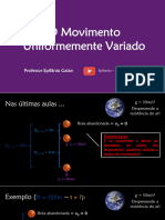 1ABC 2024 - (Tema 2 - Movimento Uniformemente Variado)