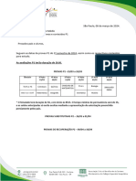 São Paulo, 08 de Março de 2024. Circular: 1 Série Do Ensino Médio Assunto: Calendário de Provas e Conteúdos P1