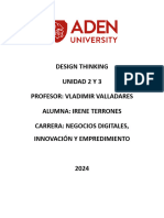 DESIGN THINKING - UNIDAD 2 Y 3 - IRENE TERRONES