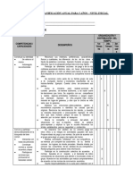 Planificación Curricular Modelo para 5 Años