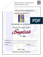 Inglés-Cuadernillo 2° Año - 2020